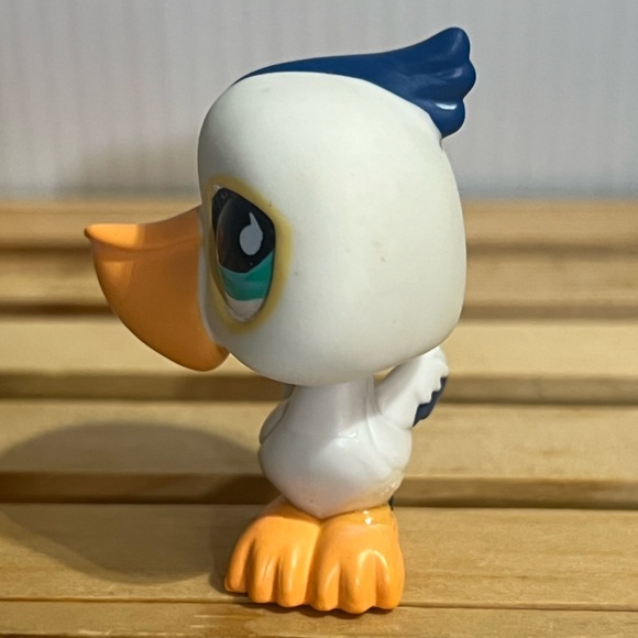 LPS Littlest Pet Shop Seabird White Pelican #517 - Picture 2 of 6
